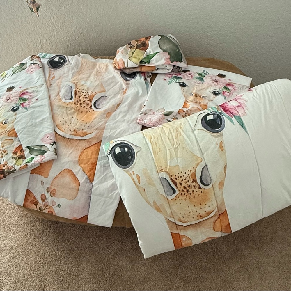 Giraffe Print Bedding Set
